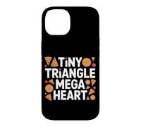 Tiny Triangle, Mega Heart. Cute Pizza Coque pour iPhone 14