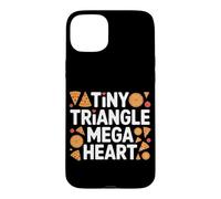 Tiny Triangle, Mega Heart. Cute Pizza Coque pour iPhone 15 Plus