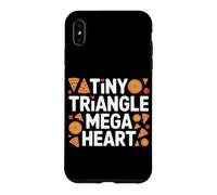 Tiny Triangle, Mega Heart. Cute Pizza Coque pour iPhone XS Max