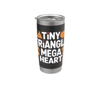 Tiny triangle, mega heart. Cute Pizza Gobelet isotherme en acier inoxydable double paroi