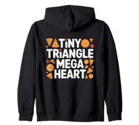 Tiny Triangle, Mega Heart. Cute Pizza Sweat à Capuche