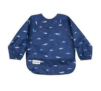 Tiny Twinkle Bavoirs Bébé Anti-Saleté - Tablier Étanche pour Diversification Alimentaire | 100% Polyester Recyclé - Lavable en Machine, Bavoirs à Manches Longues (Ocean Life, Petit 6-24 Mois)