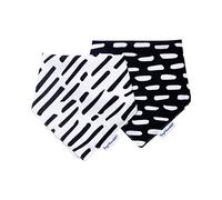 Tiny Twinkle BB2-U5 Lot de 2 Bandana en Kaffle Soft Black & White - 80 g