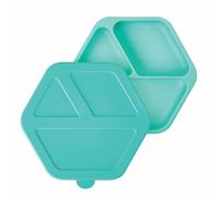 Tiny Twinkle Silicone Plate assiette à compartiments avec couvercle Mint 1 pcs