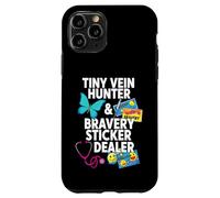 Tiny Vein Hunter Bravery Sticker Dealer Pediatric Nurse Coque pour iPhone 11 Pro