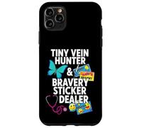 Tiny Vein Hunter Bravery Sticker Dealer Pediatric Nurse Coque pour iPhone 11 Pro Max
