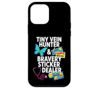 Tiny Vein Hunter Bravery Sticker Dealer Pediatric Nurse Coque pour iPhone 12 Mini