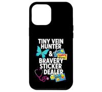 Tiny Vein Hunter Bravery Sticker Dealer Pediatric Nurse Coque pour iPhone 12 Pro Max