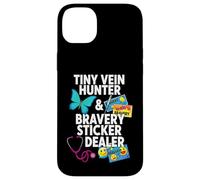 Tiny Vein Hunter Bravery Sticker Dealer Pediatric Nurse Coque pour iPhone 14 Plus