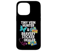 Tiny Vein Hunter Bravery Sticker Dealer Pediatric Nurse Coque pour iPhone 14 Pro Max