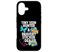 Tiny Vein Hunter Bravery Sticker Dealer Pediatric Nurse Coque pour iPhone 17