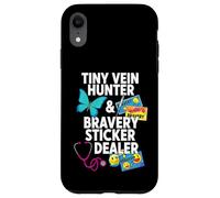 Tiny Vein Hunter Bravery Sticker Dealer Pediatric Nurse Coque pour iPhone XR
