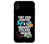Tiny Vein Hunter Bravery Sticker Dealer Pediatric Nurse Coque pour iPhone XS Max