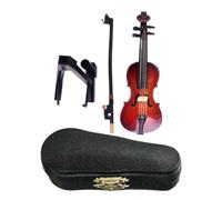 Tiny Violin with Sound | 5 inch Exquisite Workmanship House Decoration - Mini Musical Instrument,for Desk Bedside Bookcase Children Bookshelf Hobbyists Nightstand Collectors Window Sill Music Lovers