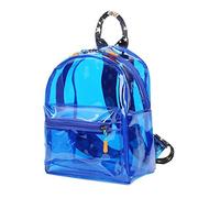 TINYAT Sac à dos transparent étanche mignon pour collage, concert, sport, voyage et usage quotidien, bleu