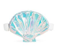 TINYAT Sac banane en coquillages pour femme - Sac banane imperméable avec sangle réglable pour l'extérieur, les fêtes, les voyages, T1956, Bleu/1956