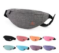 Tinyat Sac Banane Ville Travel Fanny Pack Ceinture Sac de Taille Sling Pocket Super léger pour Voyage Bum Bag T201
