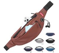 Tinyat Sac Banane Ville Travel Fanny Pack Ceinture Sac de Taille Sling Pocket Super léger pour Voyage Bum Bag T201 (brun/2003)