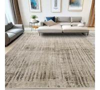 Tinyboy-hbq Tapis Abstrait pour Salon Chambre à Coucher Salle à Manger Moderne Tapis de Sol Doux antidérapant (Abstrait Beige Gris/Marron Clair, 200 x 300 cm)