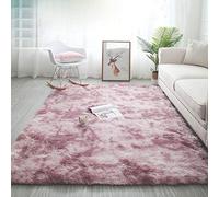 Tinyboy-hbq Tapis Chambre Tapis Modernes de Salon Soft Tapis à Poils Longs Moelleux Tapis Extra Doux et Confortable Tapis Antidérapant Intérieur Moelleux épais pour Salon (Blanc Violet, 135 * 185cm)