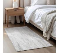 Tinyboy-hbq Tapis Salon à Poils Courts Antidérapant,Tapis de Chambre Moderne Abstrait,Ultra Doux Interieur Décor,Abstrait Gris Blanc/Multi,60x120cm