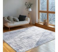 Tinyboy-hbq Tapis Salon Lavable Moderne Antidérapant Doux Poils Ras Moelleux - Chambre Adulte, Machine Lavable (Bleu Clair/Multi, 120 x 160 cm)