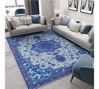 Tinyboy-hbq Tapis Salon Marche Decoration Chambre Style Moderne Artistique Traditionnel Unique Doux à Poils Courts Antidérapant Intérieur Moelleux pour（Bleu，200x250cm）