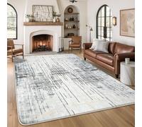 Tinyboy-hbq Tapis Salon Moquette Chambre Style Moderne Artistique Traditionnel Unique Tapis de Salon Doux à Poils Courts Antidérapant Intérieur Moelleux pour (Gris/Beige, 200 x 250 cm)