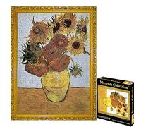 TINYOUTH Puzzle de 1000 pièces pour adultes, tournesols Collection Museum, 50 x 70 cm, 2 mm d'épaisseur, célèbre peinture à l'huile, anti-stress, séjour pour adultes et enfants de 14 ans et plus