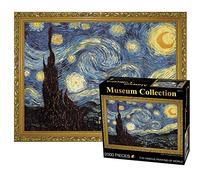 TINYOUTH Puzzle de 2000 pièces pour adultes, « Nuit étoilée » Puzzle de collection musée, 70 x 100 cm, 2 mm d'épaisseur, célèbre puzzle de peinture à l'huile, anti-stress, pour adultes et enfants de