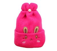 tinysiry Bonnet de bonnet d'automne hiver bébé filles garçons de gâchis de bonnet de bonnet Rose rouge