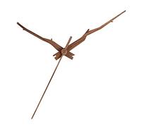 tinysiry Horloge Murale silencieuse sans tic-tac pour Salon, Chambre à Coucher, 3 pièces/Ensemble Horloge en Bois Massif, avec Couvercle en cuivre Bricolage pointeurs d'horloge Murale pour la maiso