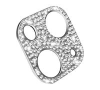 tinysiry Lens Protection Film Bling Rhingestone Phone Mobine Camera Lens Glass Hard Hollow Argent pour iPhone 13Pro / 13Promax