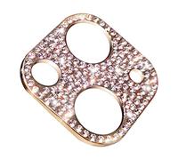 tinysiry Lens Protection Film Bling Rhingestone Phone Mobine Camera Lens Glass Hard Hollow Doré pour iPhone 13Pro / 13Promax