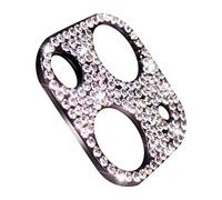 tinysiry Lens Protection Film Bling Rhingestone Phone Mobine Camera Lens Glass Hard Hollow Noir pour iPhone 14 Pro / 14 Pro Max