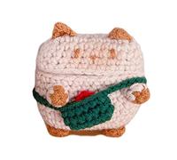 tinysiry Pochette tricotée pour écouteurs, Housse de Casque sans Fil pour AirPods, Pochette de Protection pour Sac Organisateur de Casque pour Voyage Chat pour 3