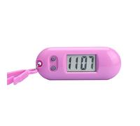 tinysiry Porte-clés Montre de Poche, Mini Montres Numériques Convient pour Clip sur Clés Lanyard Sac à Dos, Horloge Électronique Silencieux LCD Affichage Numérique Rose