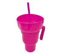 tinysiry Snack and Drink Cup Gobelet 2 en 1 avec Bol à collation, gobelet Anti-Fuite réutilisable pour Pop-Corn de Boisson de cinéma pour Voyage, Maison, gobelet de Stade pour Pop-Corn et Boissons