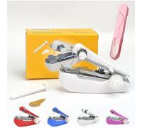 TinyTailor Mini Sewing Tool, Machine a Coudre Portable, Mini Machine à Coudre Portative, Outil De Couture à Main Diy Pour Broderie Artisanat (Blanc)