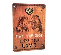 TinyTami Carte de mariage Viking en anglais - Félicitations pour fiançailles - Carte postale Viking