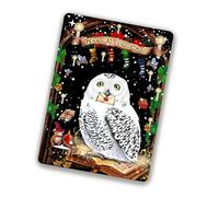 TinyTami Carte de Noël avec motif chouette Hedwig Magical Christmas - 10 x 15 cm - Carte postale inspirée du Poufsouffle de Poudlard