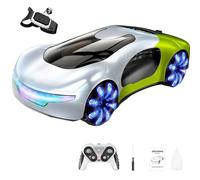 TinyWizTo 1/20 New-Energy-Concept Voiture télécommandée 2,4 G 10 km/h, simulation de voiture de sport avec station de charge et double pulvérisation, cadeau pour adultes, adolescents (vert dégradé)