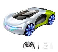 TinyWizTo 1/20 New-Energy-Concept Voiture télécommandée 2,4 G 10 km/h, simulation de voiture de sport avec station de charge et double pulvérisation, cadeau pour adultes, adolescents (vert dégradé)