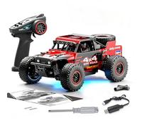 TinyWizTo SG202-MAX 1/20 Échelle entièrement proportionnelle RC Off Road Crawler, camion RC haute vitesse 2,4 G 55 km/h avec LED (version sans balais/rouge)