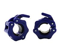 Tioamy Colliers de serrage pour haltères et haltérophilie avec clips de verrouillage à rotation pour barres de poids standard - Boucle professionnelle - Libération rapide - 1 paire - 25 mm