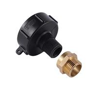 Tioheam Adaptateur fourre-Tout IBC | Pièces d'Rechange 3/4 Pouces avec connecteur en Laiton pour réservoir IBC - pour pièces Tuyau d'eau Jardin 2 po pour l'irrigation
