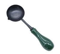 Tioheam Cuillère de Fusion de Cire,Cuillère à Fondre pour Tampon de scellement avec Manche en Bois - Réchauffeur de Sceau de Cire, cuillère à Sceau Solide pour enveloppe Cadeau, Sceau de Cire
