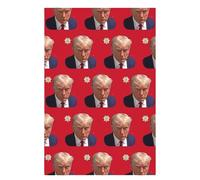 Tioheam Emballage Cadeau de Noël | Papier d’Emballage drôle Santa Hat | Papier d'emballage drôle réversible 27x19 Pouces pour Augmenter l'atmosphère, décorer Votre Cadeau de Noël à la Mode