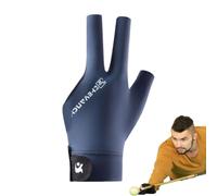 Tioheam Gants de Billard - Gants de Billard Confortables à 3 Doigts pour Hommes - Accessoires de Table de Doux et légers pour Femmes Hommes Adolescents Amateurs de débutants