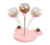 Tioheam Jouet Distributeur De Friandises pour Chat - Boule d'alimentation Lente à la Cataire - Distributeur De Friandises Interactif pour Chaton,pour Exercice Détente Chasse Extérieure